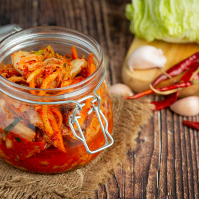 Kimchi Ready To Eat In Glass Jar