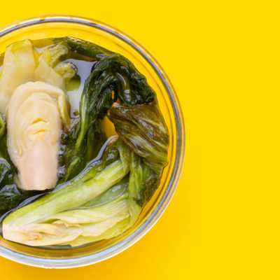 Pickled Cabbage, Mustard Greens. Thai Food Style